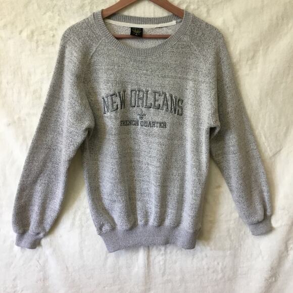 Nola Tops - Nola Gray New Orleans French Quarter Sweatshirt